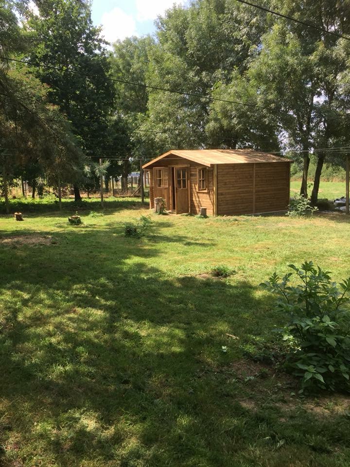 Chatterie et parc sécurisé